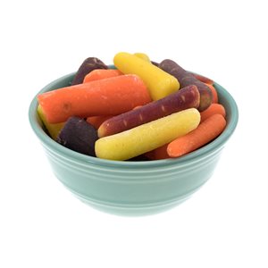 Organic Mini rainbow carrots 1lb bag