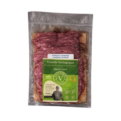 Les Fermes Valens Organic Chinese Fondue beef 225g
