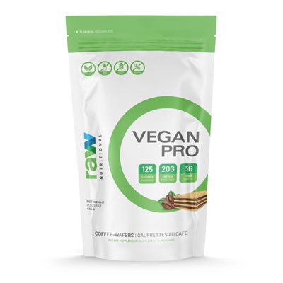 Raw Nutritional Vegan Pro Coffee-Wafers 454g