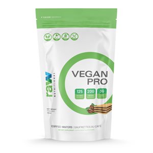 Raw Nutritional Vegan Pro Gaufrettes au café 454g