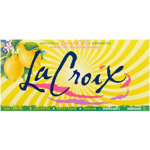 La Croix Boisson d'Eau Gazeuse à l'Essence Naturelle de Limoncello 8 Canettes x 355 ml