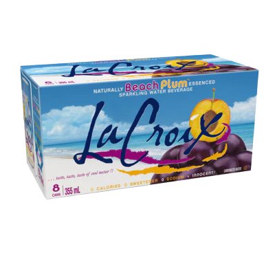 La Croix Sparkling Plum Water 8x355ml