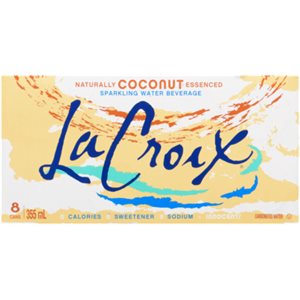 La Croix Sparkling Water Beverage Naturally Coconut Essenced 355 ml