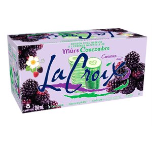 Lacroix Blackberry Cucumber Sparkling Water 8x355ml