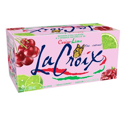 Lacroix Eau Pétillante Cerise Lime 8x355ml