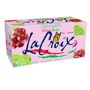 Lacroix Cherry Lime Sparkling Water 8x355ml