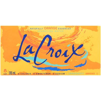 La Croix Eau Gazéifiée à l'Essence Naturelle d'Orange