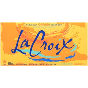 La Croix Eau Gazéifiée à l'Essence Naturelle d'Orange 355ml