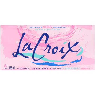 La Croix Eau Gazéifiée à l'Essence Naturelle de Fruits des Champs 8x355ml