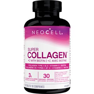 NeoCell Super Collagen +C avec Biotine - 90comprimés