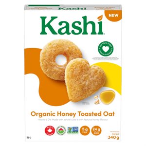 Kashi Organic Honey Toasted Oats Cereal 340G