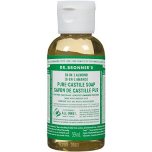 Dr. Bronner's 18-in-1 Almond Pure-Castile Soap 59 ml 2oz 