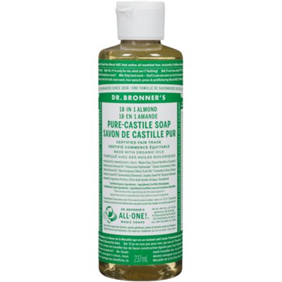 Dr. Bronner's 18-in-1 Almond Pure-Castile Soap 237 ml 8oz 