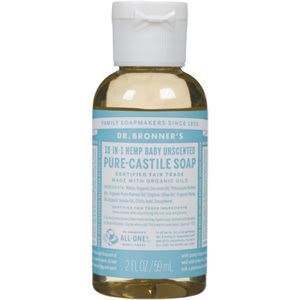 Dr. Bronner's 18-in-1 Hemp Baby Unscented Pure-Castile Soap 59 ml