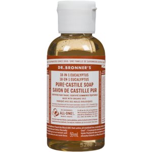 Dr. Bronner's 18-in-1 Eucalyptus Pure-Castile Soap 59 ml 2oz 