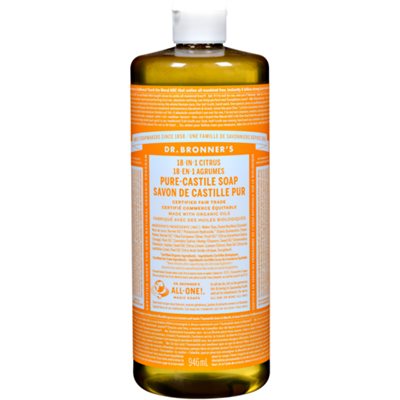 Dr. Bronner's 18-in-1 Citrus Pure-Castile Soap 946 ml 32oz 