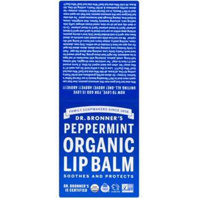 Dr. Bronner's 12 Peppermint Organic Lip Balm 51 g 4.4ML