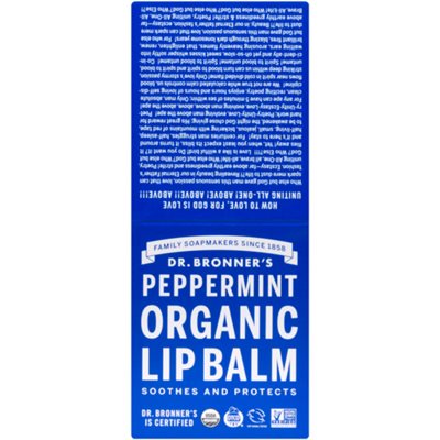 Dr. Bronner's 12 Peppermint Organic Lip Balm 51 g