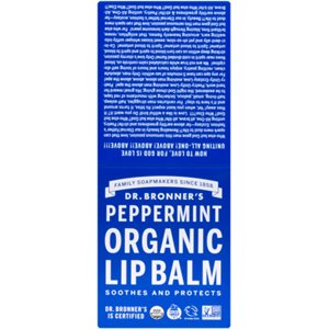 Dr. Bronner's 12 Peppermint Organic Lip Balm 51 g