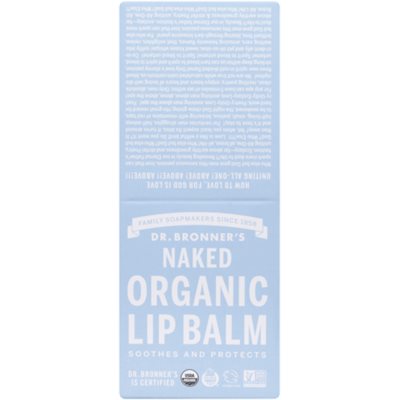 Dr. Bronner's 12 Naked Organic Lip Balm 51 g 4.4ML