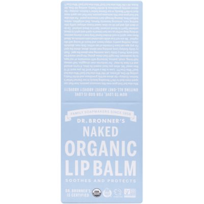 Dr. Bronner's 12 Naked Organic Lip Balm 51 g