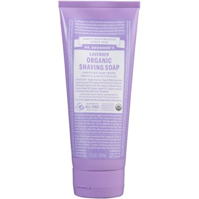 Dr. Bronner's Organic Shaving Soap Lavender 207 ml Dr. Bronner's Organic Shaving Soap Lavender 207 ml