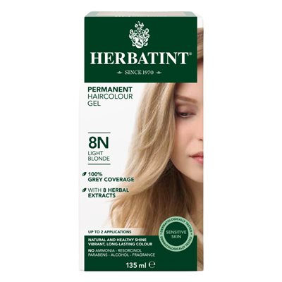 Herbatint Permanent Hair Color | 8N Light Blonde 135ml