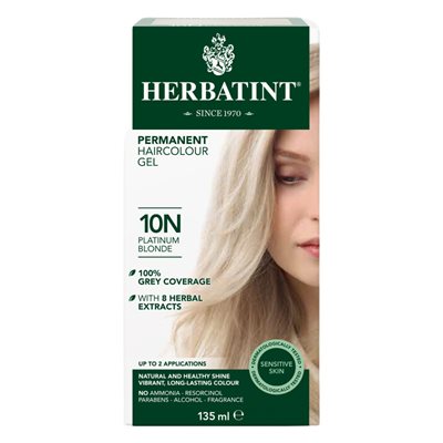 Herbatint Coloration permanente | 10N Blond platine 135ml