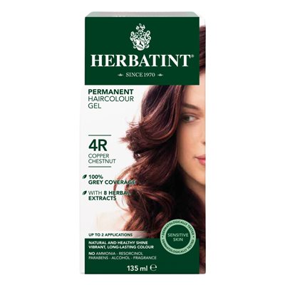 Herbatint Coloration permanente | 4R Châtain cuivré 135ml