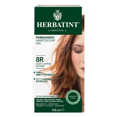 Herbatint Coloration permanente | 8R Blond cuivré clair 135ml