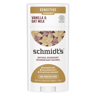 Schmidt's Naturals Vanille & Lait D'Avoine 75G
