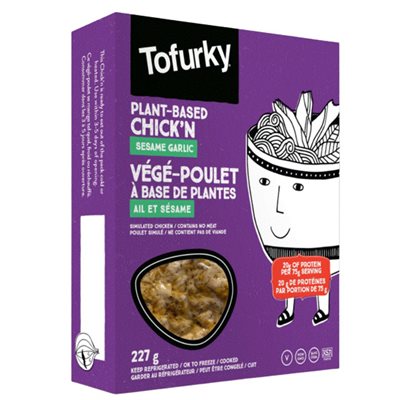 Tofurky VéGé-POULET AIL ET SéSAME 227g