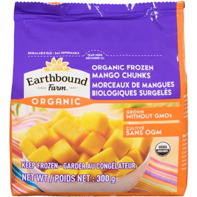 Earthbound Farm Organic Morceaux de Mangues Biologiques Surgelés 300 g