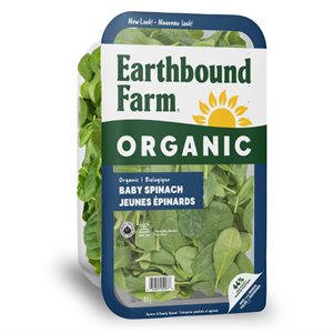 Earthbound Farm Jeunes épinards biologiques 454 g