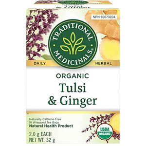 Traditional Medicinals Tisane Tulsi Au Gingembre Bio