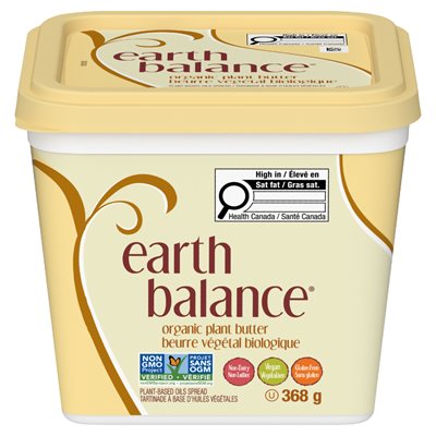 Earth Balance Tartinade traditionnelle Biologique 368 g