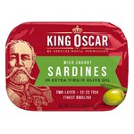King Oscar Sardines brisling à  l'huile d'olive extra vierge 