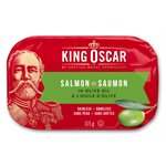 KING OSCAR SAUMON À L'HUILE D'OLIVE EXTRA VIERGE 115g