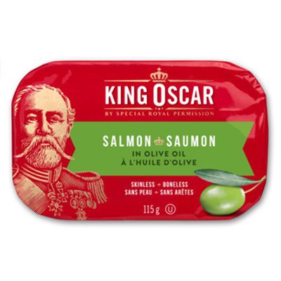 SAUMON À L'HUILE D'OLIVE 115GR SAUMON À L'HUILE D'OLIVE 115GR