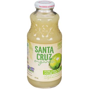 Santa Cruz Organic 100% Pure Lime Juice 473 ml 