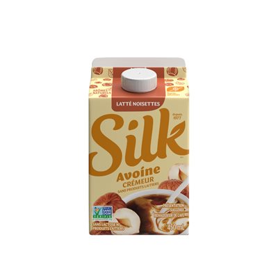 SILK HAZELNUT LATTE OAT CREAMER 450ml