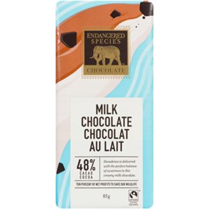 Endangered Species Chocolate Milk Chocolate 85 g 85g