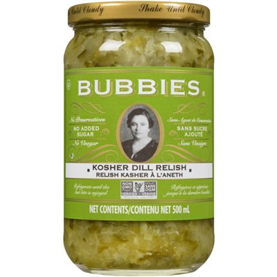 Bubbies Relish Kasher à l'Aneth 500 ml