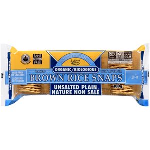 Edward & Sons Brown Rice Snaps Whole Grain Rice Crackers Unsalted Organic 100g