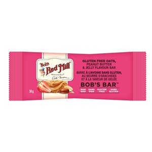 Bob's Red Mill Barre à L'Avoine S-G Beure D'Arachides Et Saveur De Gelée 50g
