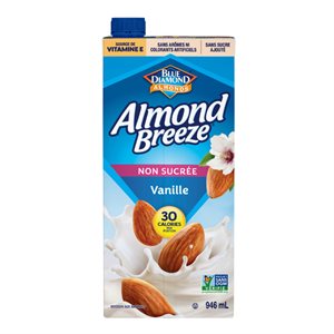 Blue Diamond Boisson D'Amandes Vanille non sucrée 946ml