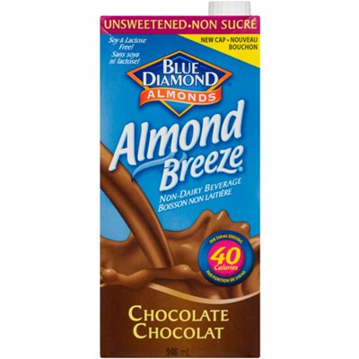 Blue Diamond Boisson D'Amandes Chocolat non sucrée 946ml