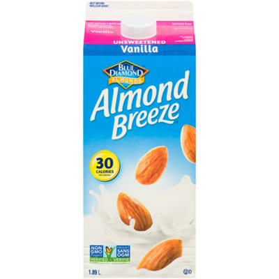 Blue Diamond Unsweetened Vanilla Almond Drink 1.89l