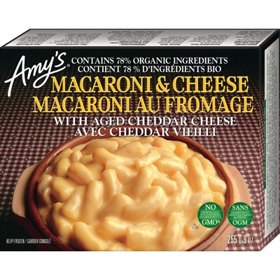 Amy's Kitchen Macaroni With Aged Cheddar Cheese 255g