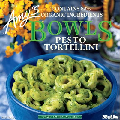 Amy's Kitchen Bols tortellini au pesto 269g